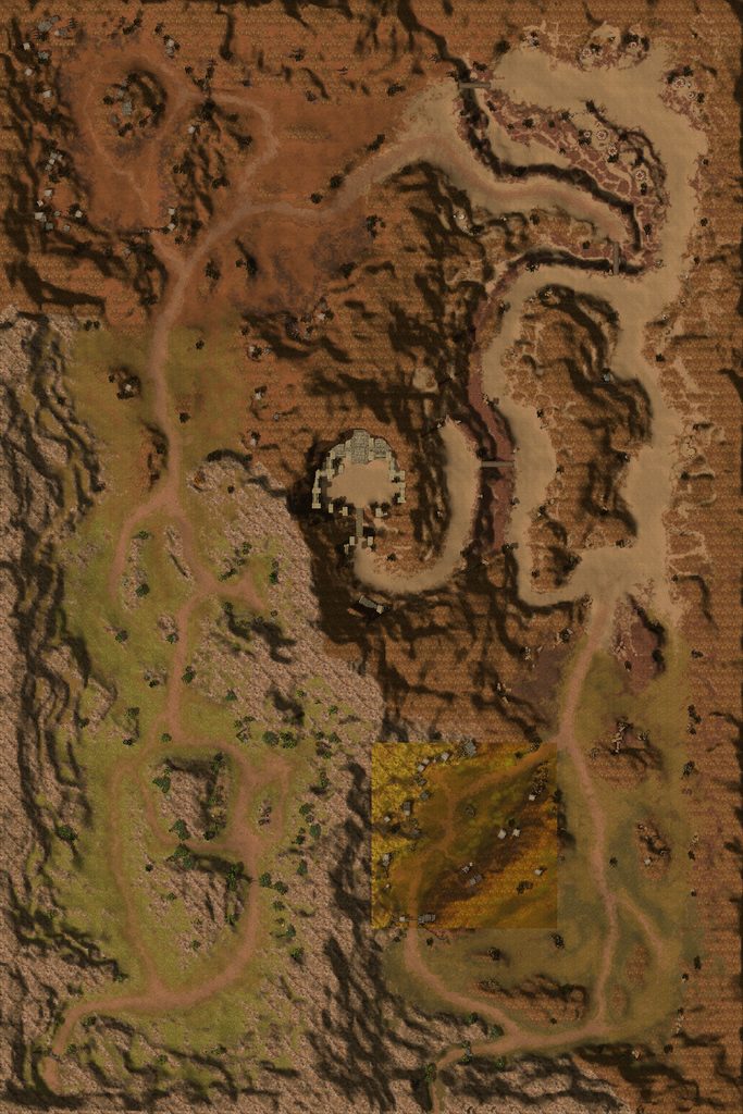 Map of Thunder Mountains