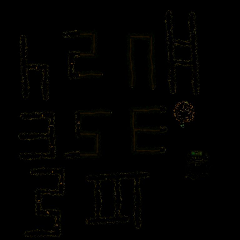Map of Gnoll Caves Level 1